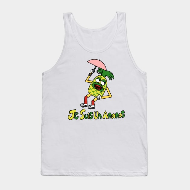 Je Suis Un Ananas Tank Top by arimoreindeer